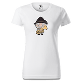 Da Oid Sinzer Musikinstrumente T Shirt Damen Weiss Gehering Front